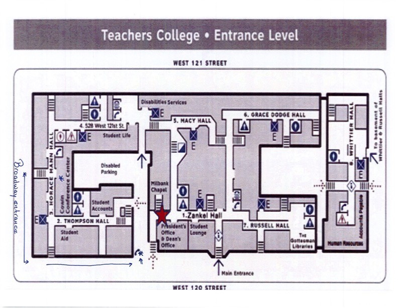 map Teachers College