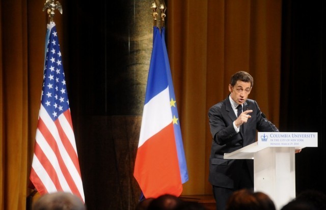 Sarkozy speech at Columbia University.
