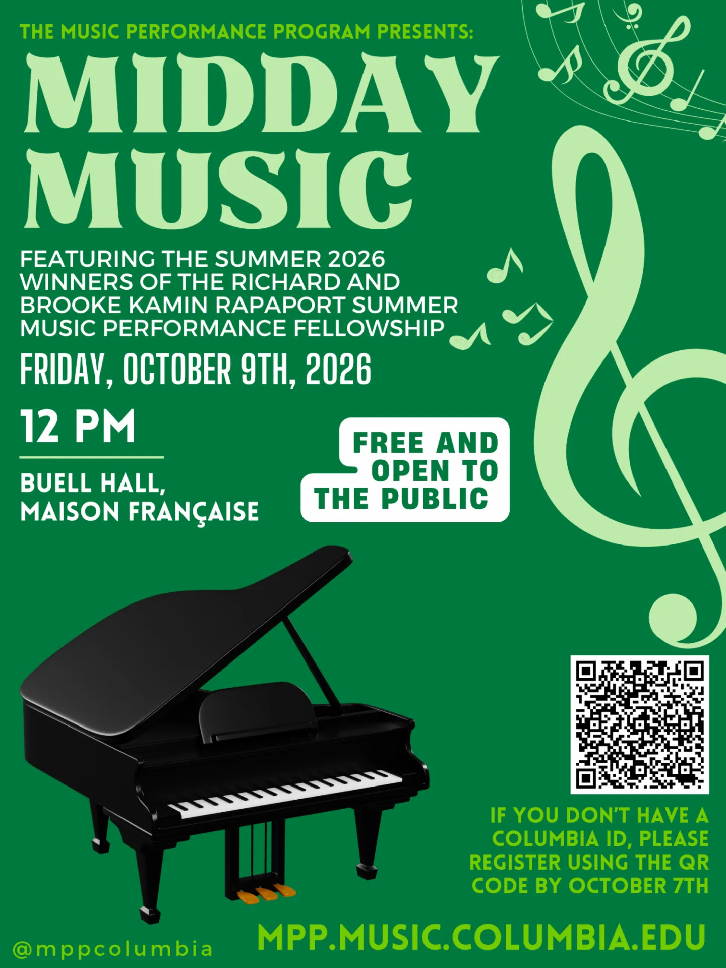 MidDay Music Concert of the Rapaport Fellows 
